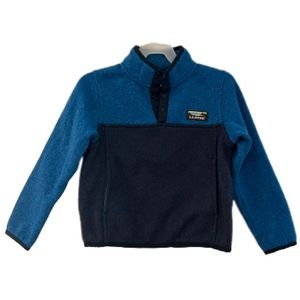 Llbean kids sweater fleece 1/4 snap